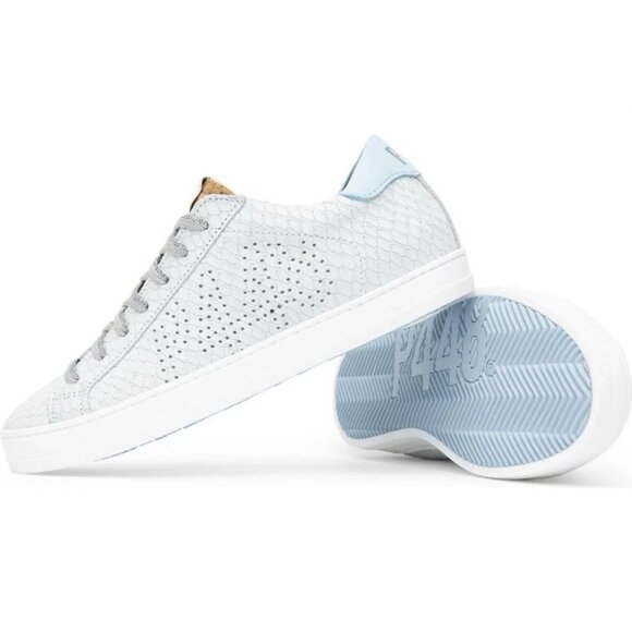 P448 John Margot Sneaker Womens 39 8.5 Sky Blue White NEW $298 - Picture 4 of 12